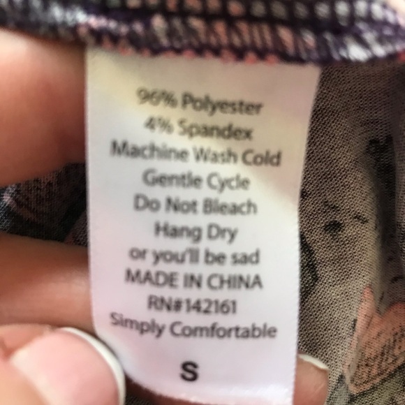 #191 LuLaRoe Comfy Carly Swing Dress Purple and Orange - Picture 4 of 4